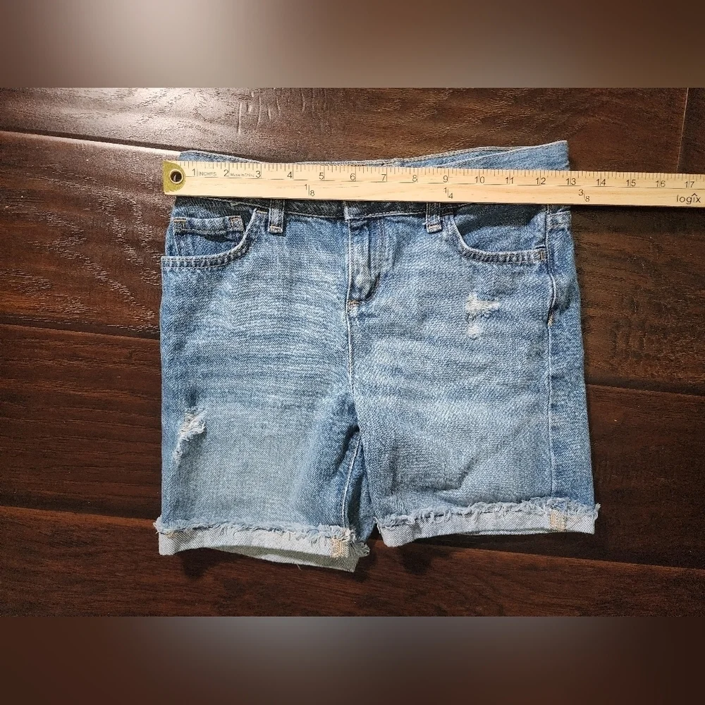 Children's Place Girls Bermuda Midi Long Jean Shorts Size 10